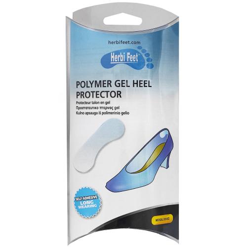 Herbi Feet Polymer Gel Protector Προστατευτικό Gel Πτέρνας One Size 2 Τεμάχια